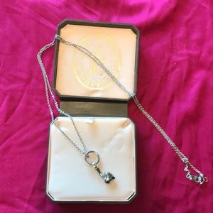 Juicy couture charm catcher silver chain